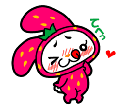 Strawberry Rabbit "Uppy!!" sticker #701820