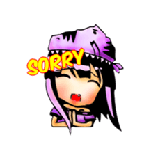 TyrannosaurusGirl doesn't take off hat sticker #702240