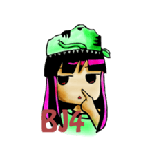 TyrannosaurusGirl doesn't take off hat sticker #702241