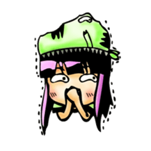 TyrannosaurusGirl doesn't take off hat sticker #702242