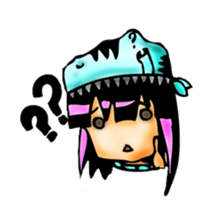 TyrannosaurusGirl doesn't take off hat sticker #702249