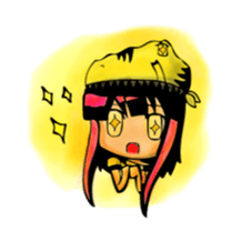 TyrannosaurusGirl doesn't take off hat sticker #702251