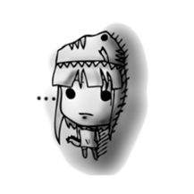 TyrannosaurusGirl doesn't take off hat sticker #702253