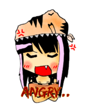 TyrannosaurusGirl doesn't take off hat sticker #702254