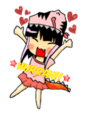 TyrannosaurusGirl doesn't take off hat sticker #702258