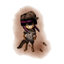 TyrannosaurusGirl doesn't take off hat sticker #702260