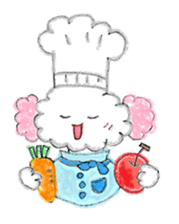 An ear is a pink dog sticker #702791