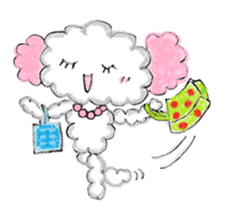 An ear is a pink dog sticker #702793