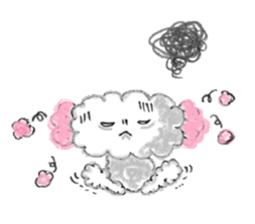 An ear is a pink dog sticker #702816