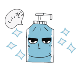 Pump container character sticker #702882