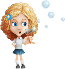 Cute Girl: Emotions and Actions sticker #704543