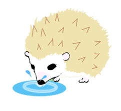 Hedgehog HARIO and NEZUMIKO sticker #705849