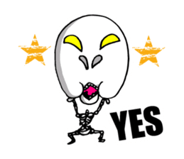 Pretty skeleton Jitaro sticker #707029