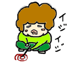 I like a "obasan." and a dog. sticker #708280