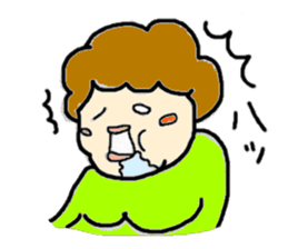 I like a "obasan." and a dog. sticker #708292