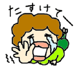 I like a "obasan." and a dog. sticker #708301