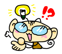 Geek Monkey Illustration only sticker #708666