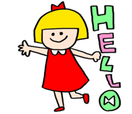 Small Girl(Age 5) sticker #708911