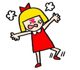 Small Girl(Age 5) sticker #708913