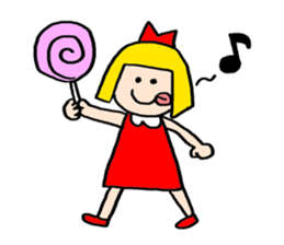 Small Girl(Age 5) sticker #708914