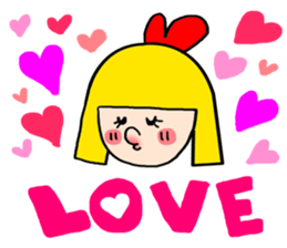 Small Girl(Age 5) sticker #708919