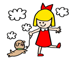 Small Girl(Age 5) sticker #708931