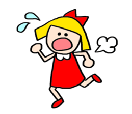 Small Girl(Age 5) sticker #708945