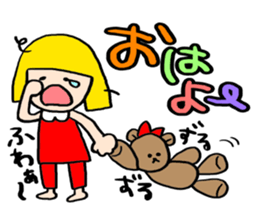 Small Girl(Age 5) sticker #708947