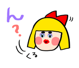 Small Girl(Age 5) sticker #708949