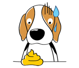 Toffee The Beagle sticker #709792