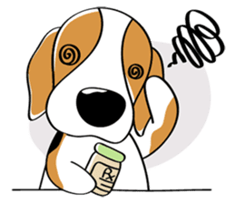 Toffee The Beagle sticker #709793