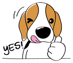 Toffee The Beagle sticker #709798