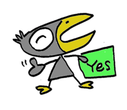 Kasuke! Interesting crow! sticker #709954