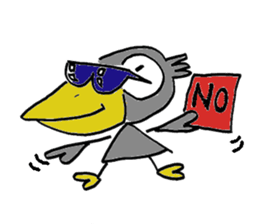 Kasuke!  Interesting crow! sticker #709955