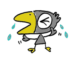 Kasuke! Interesting crow! sticker #709956