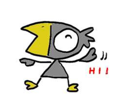 Kasuke!  Interesting crow! sticker #709958