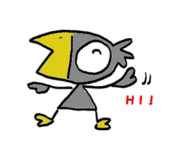 Kasuke! Interesting crow! sticker #709958