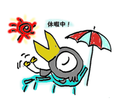 Kasuke! Interesting crow! sticker #709961