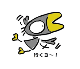 Kasuke!  Interesting crow! sticker #709967