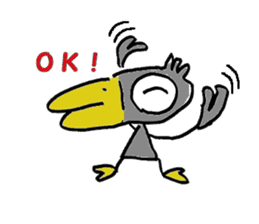Kasuke!  Interesting crow! sticker #709975
