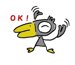 Kasuke! Interesting crow! sticker #709975