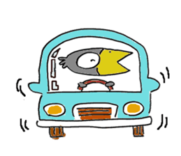 Kasuke! Interesting crow! sticker #709979