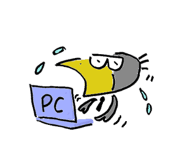 Kasuke! Interesting crow! sticker #709981