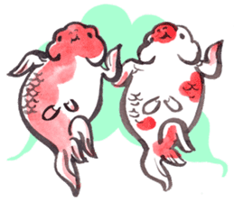 Dancing GorldFishes sticker #710431
