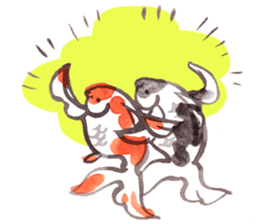 Dancing GorldFishes sticker #710448