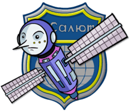 Space Satelliton sticker #711003