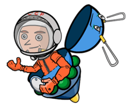 Space Satelliton sticker #711008