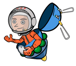 Space Satelliton sticker #711008