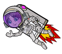 Space Satelliton sticker #711023