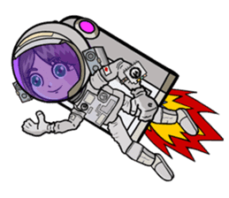 Space Satelliton sticker #711023